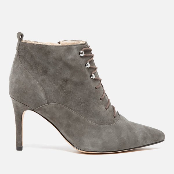 Clarks Women's Dinah Star Lace Up Suede Heeled Boots - Grey