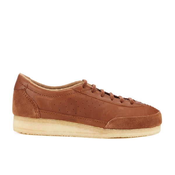 Clarks Originals Men's Torcourt Super Trainers - Dark Tan Leather