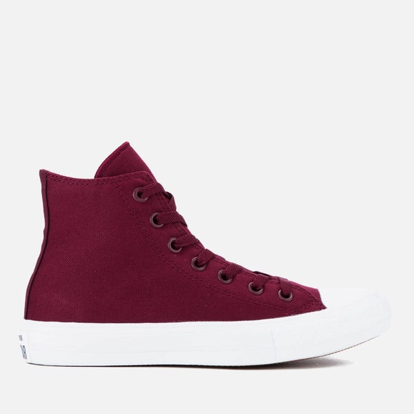 Converse Chuck Taylor All Star II Hi-Top Trainers - Deep Bordeaux/White/Navy