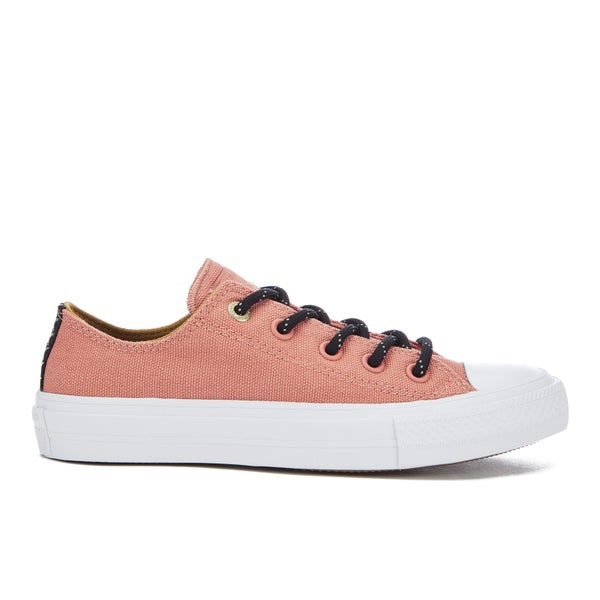 Converse Women's Chuck Taylor All Star II Shield Canvas Ox Trainers - Pink Blush/White/Relic Gold