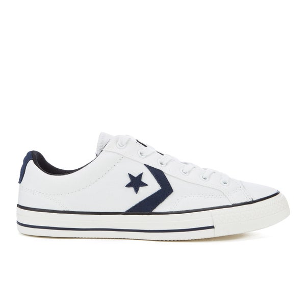 Converse CONS Men's Star Player Canvas Ox Trainers - White/Obsidian/Black