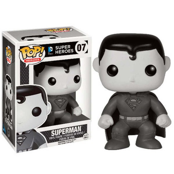 Schwarzweiß Superman Funko Pop! Figur