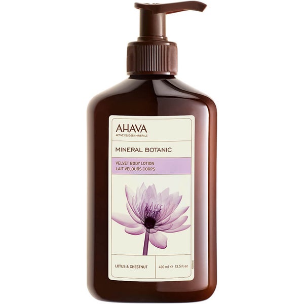 AHAVA Mineral Botanic Velvet Body Lotion - Lotus Flower and Chestnut 400ml