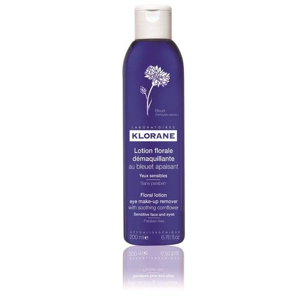 KLORANE Floral Lotion Eye Make-Up Remover with Soothing Cornflower