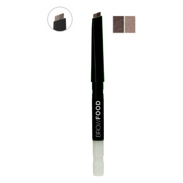 LashFood Eco-Precision 2-Tone Brow Pencil Refill - Dark Brunette