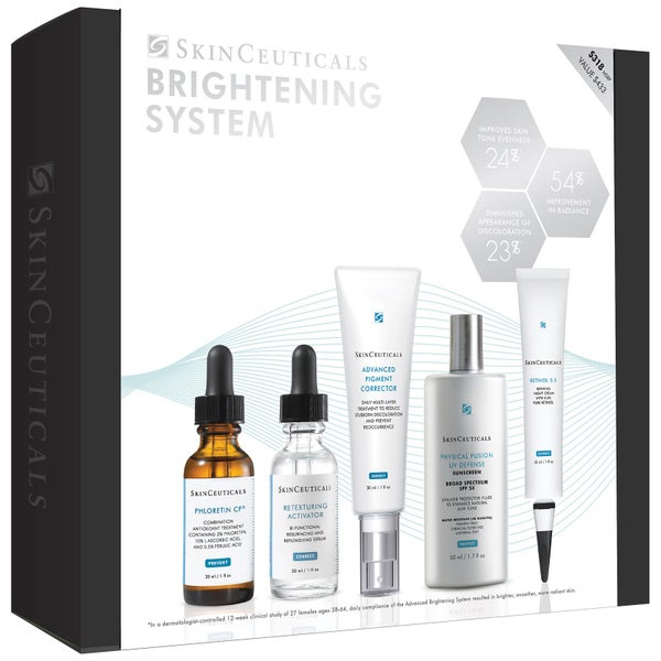 SkinCeuticals Brightening Skin System Skin Discoloration Skin Care Routine (Worth $436.00)
