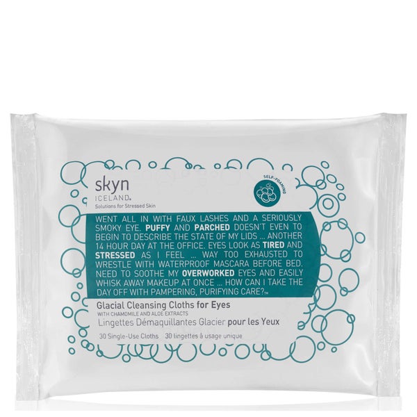 skyn ICELAND Glacial Cleansing Cloths for Eyes