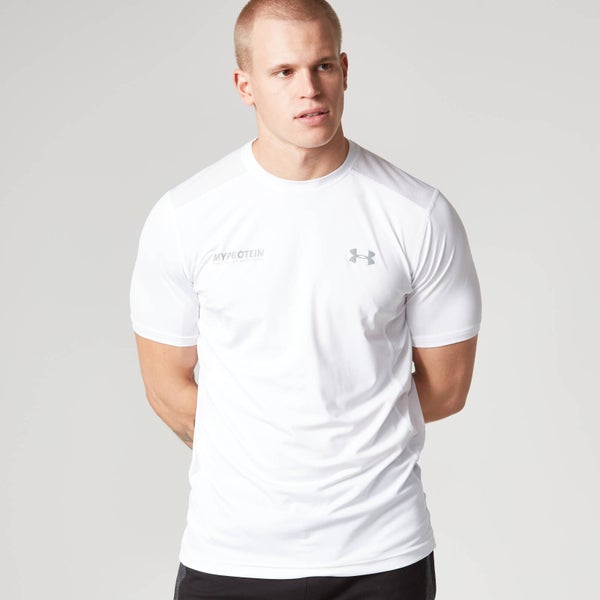 Myprotein Under Armour Men's Tech T-Shirt - White/Black