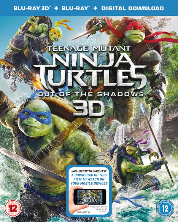 Teenage Mutant Ninja Turtles: Out Of The Shadows 3D (Includes 2D Version)