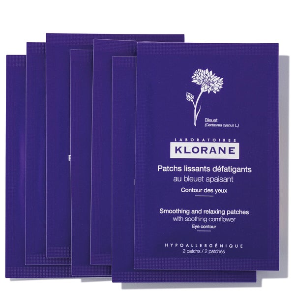 KLORANE Smoothing and Relaxing Patches with Soothing Cornflower 7 Sets