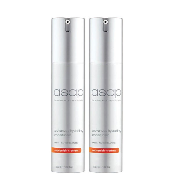 2 x asap Advanced Hydrating Moisturiser 50ml