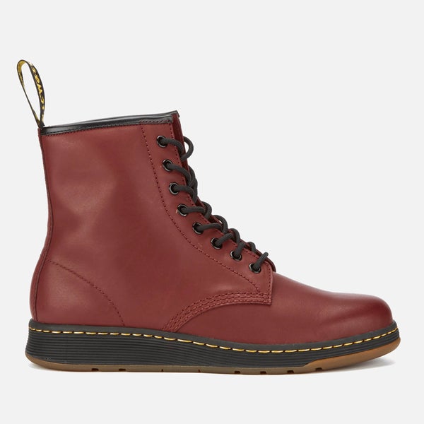 Dr. Martens Newton Lite Temperley Leather 8-Eye Boots - Cherry Red