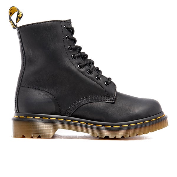 Dr. Martens Women's 1460 Serena Leather/Fur Lined 8-Eye Boots - Black  