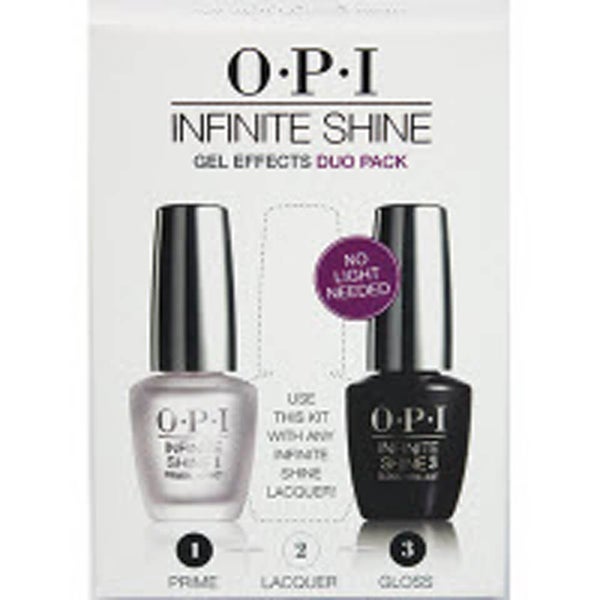 OPI Infinite Shine ProStay Duo Pack - Nail Polish Base Coat Primer and Gloss Top Coat 15ml