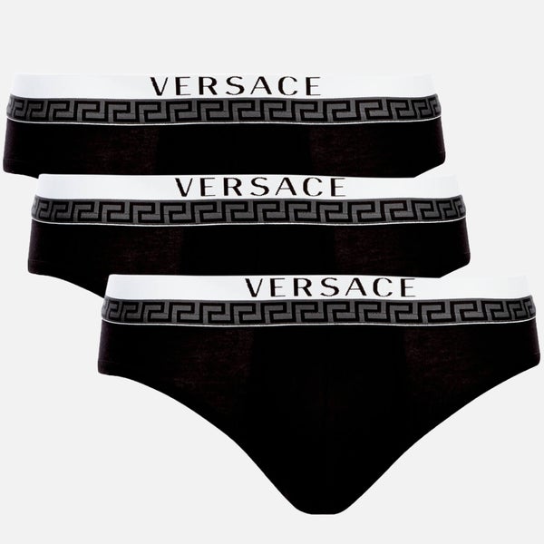 Versace Collection Men's 3 Pack Boxer Briefs - Nero