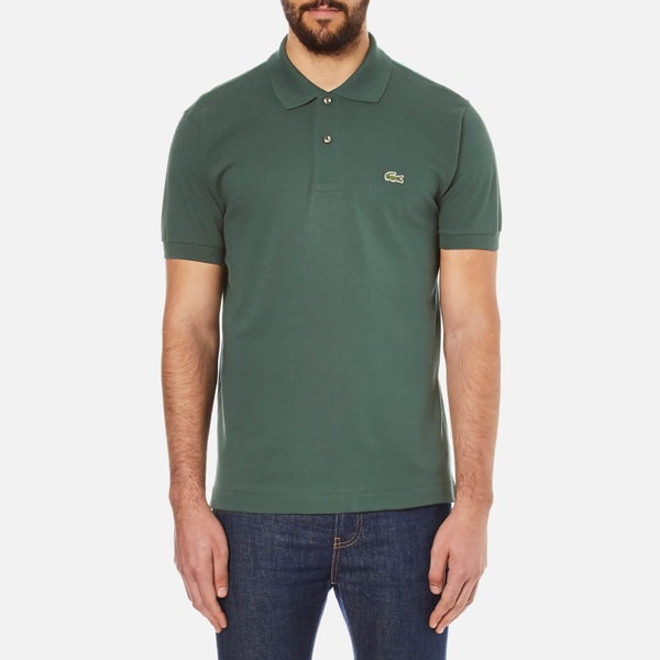 Lacoste Men's Basic Pique Short Sleeve Polo Shirt - Kelp