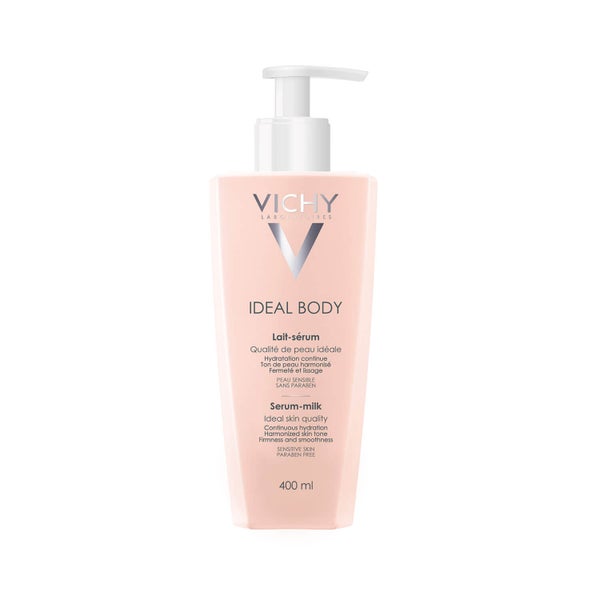 Vichy Ideal Body Serum Milk Firming Body Lotion with Hyaluronic Acid and Rose Hip Oil, 13.52 Fl. Oz.
