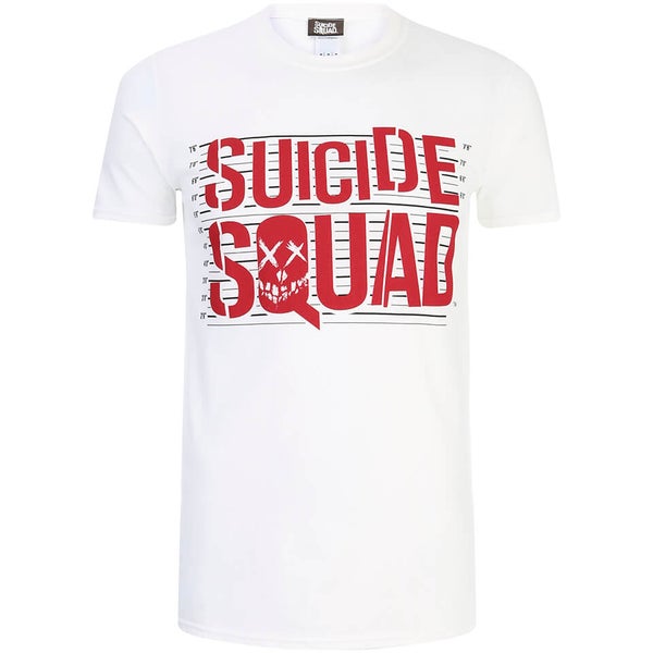 Suicide Squad Herren Line Up Logo T-Shirt - Weiß - XXL