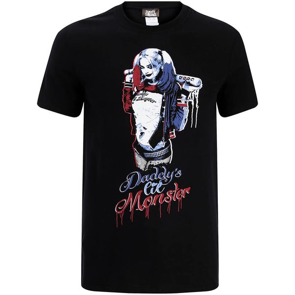 Suicide Squad Harley Quinn Daddy's Lil Monster Heren T-Shirt - Zwart