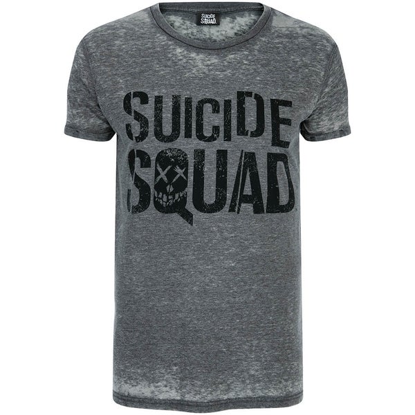 T-Shirt Homme DC Comics Logo Suicide Squad - Gris
