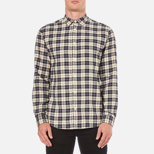 Selected Homme Men's Wolasse Long Sleeve Shirt - Papyrus Check