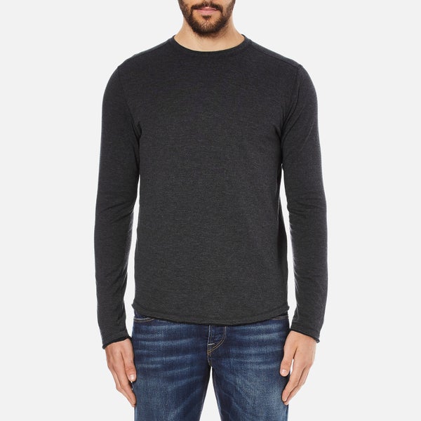 Selected Homme Men's Ludvig Long Sleeve Top - Caviar