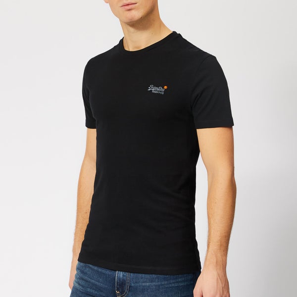 Superdry Men's Orange Label Vintage Embroidery T-Shirt - Black