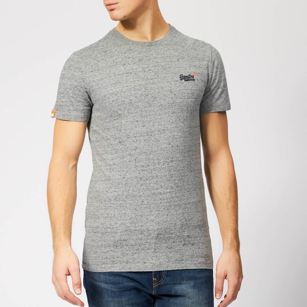 Superdry Men's Orange Label Vintage Embroidery T-Shirt - Flint Steel Grit