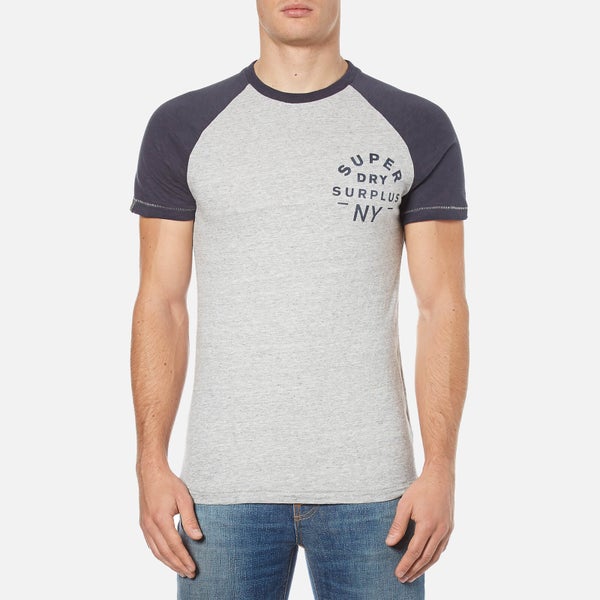 Superdry Men's Surplus Baseball T-Shirt - Hudson Grey Grit