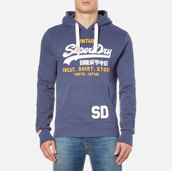 Superdry Men's Sweat Shirt Store Hoody - Princeton Blue Marl