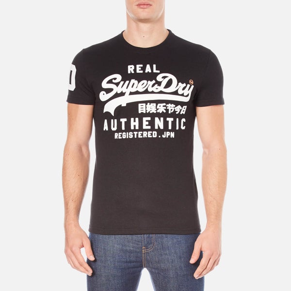 Superdry Men's Vintage Authentic Duo T-Shirt - Black Grit