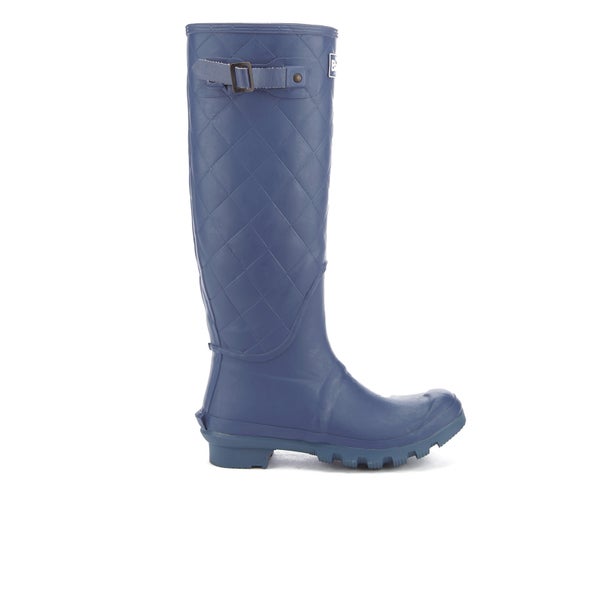 Barbour Women's Setter Quilted Wellies - Chalk Blue