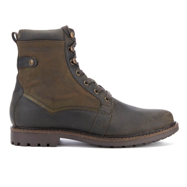 Barbour Men's Cleasby Leather/Waterproof High Derby Boots - Olive