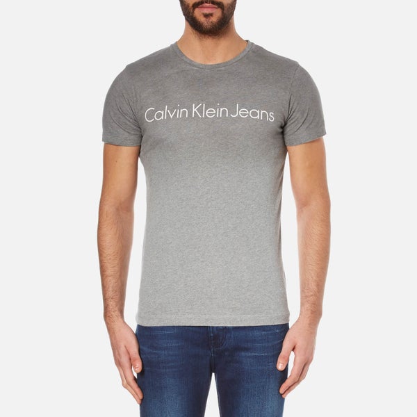 Calvin Klein Men's Tear Regular Fit T-Shirt - Silver Scone