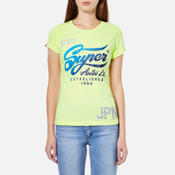 Superdry Women's Autos Entry T-Shirt - Lemon Drop Slub