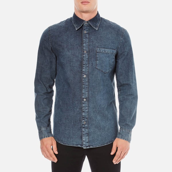 Cheap Monday Men's Rude Denim Shirt - Graphite Blue