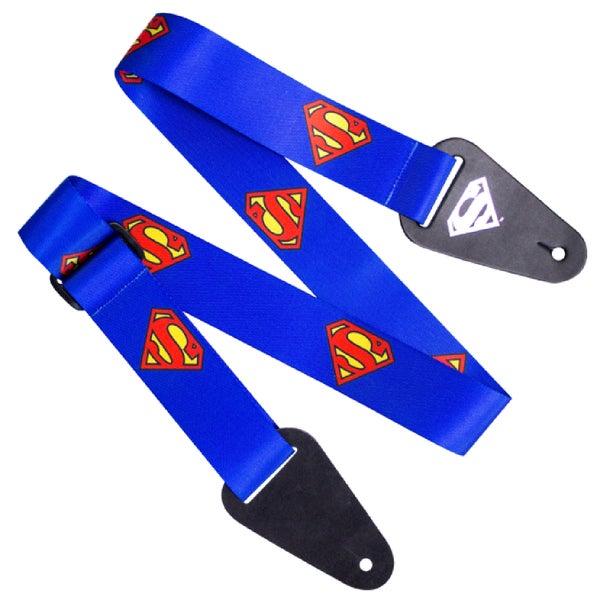 Courroie de guitare en tissu avec logo Superman