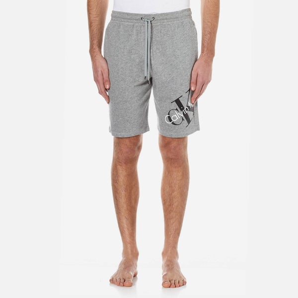Calvin Klein Men's Large Logo Shorts - Mod Grey Heather