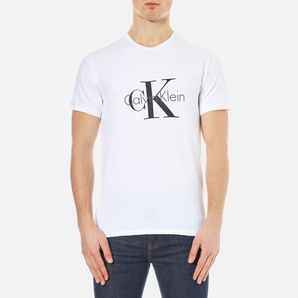 Calvin Klein Men's Large Logo T-Shirt - White
