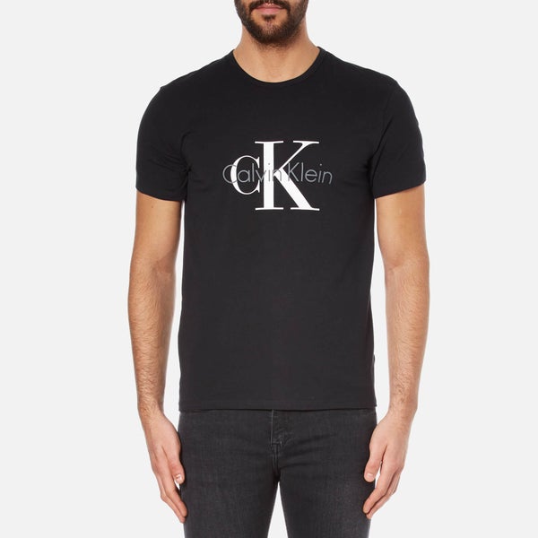 Calvin Klein Men's Large Logo T-Shirt - Black