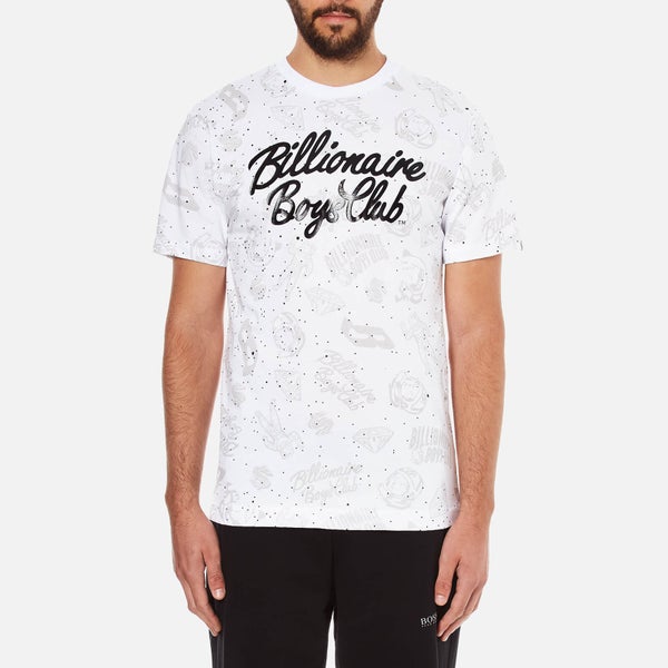 Billionaire Boys Club Men's Galaxy Astro Short Sleeve T-Shirt - White