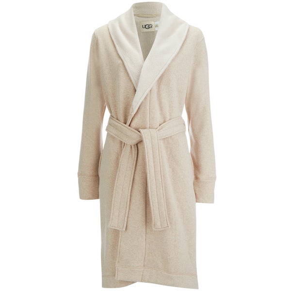 UGG Women's Heritage Comfort Duffield Dressing Gown - Oatmeal Heather