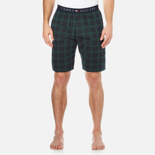 Tommy Hilfiger Men's Icon Jersey Printed Pyjama Shorts - Peacoat