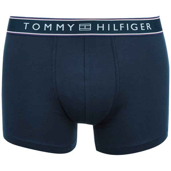 Tommy Hilfiger Men's Cotton Flex Trunks - Navy
