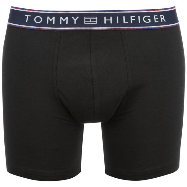 Tommy Hilfiger Men's Cotton Flex Boxer Briefs - Black