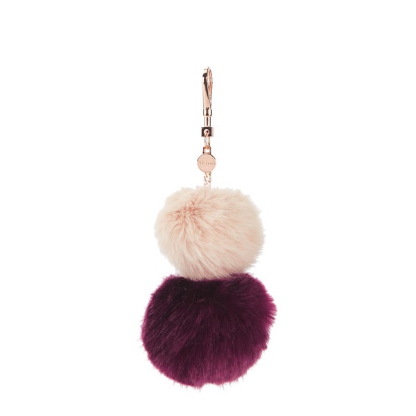 Ted Baker Women's Renah Fur Bag Charm - Nude Pink
