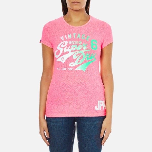 Superdry Women's Stacker T-Shirt - Snowy Paradise Pink