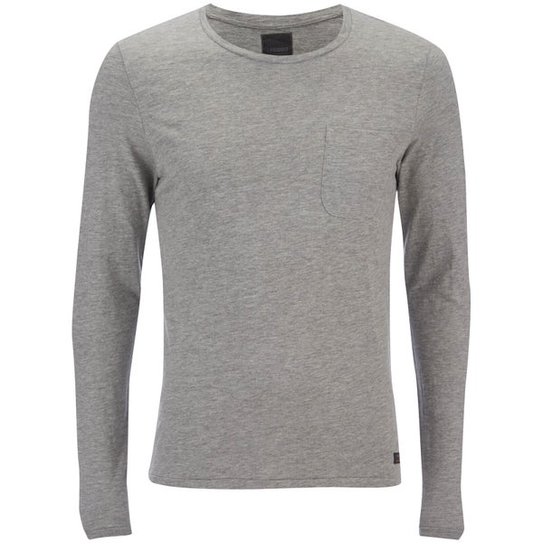 Produkt Men's Slub Pocket Long Sleeve Top - Light Grey Melange