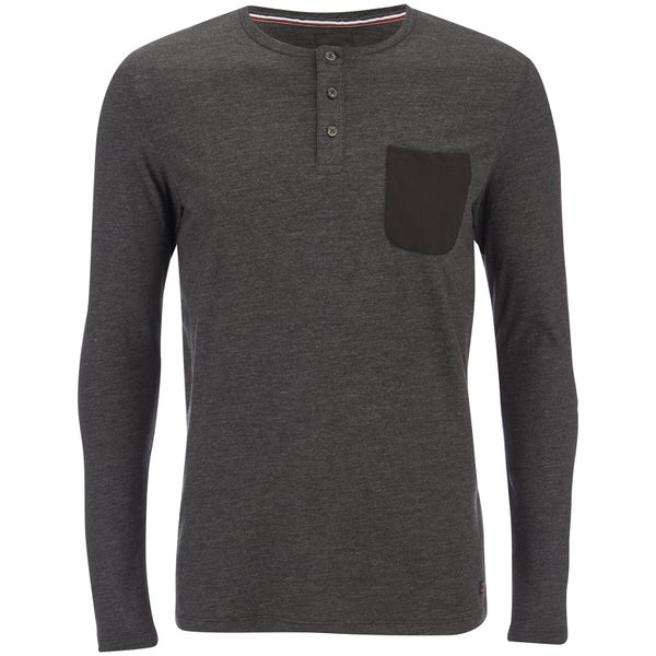 Produkt Men's Contrast Pocket Long Sleeve Top - Black Melange