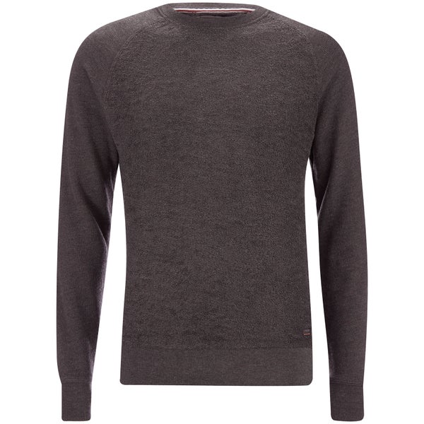 Produkt Men's Knit Raglan Crew Neck Sweatshirt - Dark Grey Melange